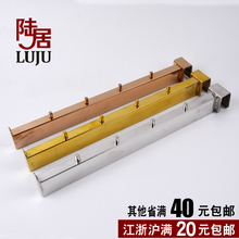店展示货架 衣服架壁挂衣架道具镜面挂钩 陆居不锈钢方管点挂服装