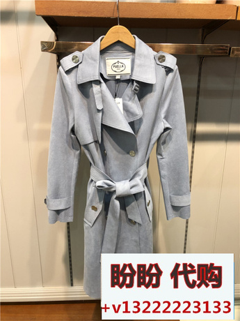拉夏贝尔国内正品代购Puella2018秋新款20012432-599风衣外套女商品大图