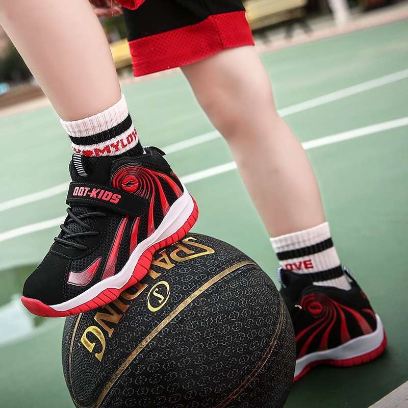 Children's Basketball Shoes: Boys' Summer New Breathable Mesh Top 10 Middle School Children's 12 Primary School Children's 15 Year Old Boys' Sports Shoes