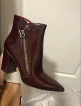 玖熙正品 Russity18秋冬新款 美国代购 Nine West 粗高跟侧拉短靴女