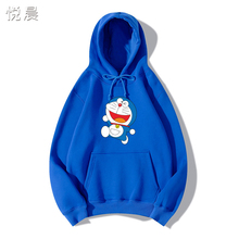 超火青少年宽松情侣装 卫衣蓝胖子春秋连帽卫衣哆啦A梦韩版 新款