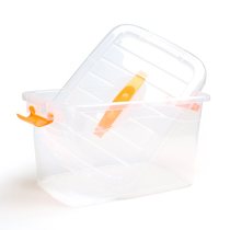 透明储物箱车内后背车载收纳箱汽车多功能收纳盒整理箱塑料后备箱