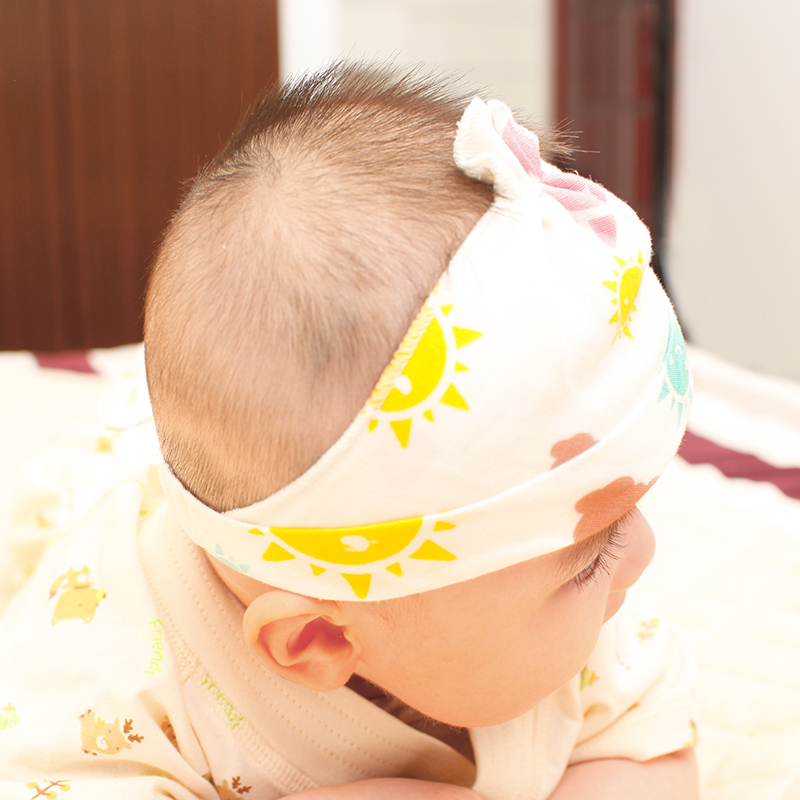 婴儿护卤门帽夏天0-3-6个月女宝宝可爱薄款气