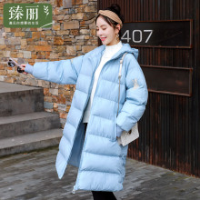 臻丽 胖妹妹棉服外套大码女装2018冬装新款中长款棉衣胖mm遮肚子图片