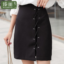 臻丽 2018新款夏装胖mm宽松大码女装藏肉腿粗半身裙女绑带打底裙图片