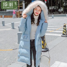 臻丽 2018新款大码冬装女装胖mm连帽棉衣加厚棉服外套开衫遮肚子图片