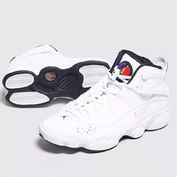 air jordan 6 aj6六冠王篮球鞋女鞋 乔6 323419 100 白色彩虹喷墨