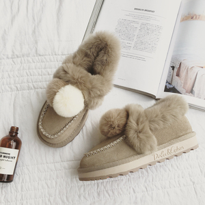 韩版加棉保暖加绒雪地靴