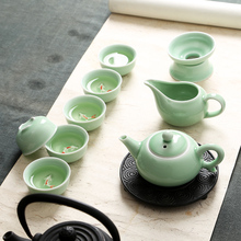 功夫茶具盖碗茶杯茶壶整套青花瓷茶碗茶海家用 陶瓷茶具套装