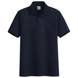 日系纯色短袖polo衫男宽松半袖男士翻领t恤中老年休闲夏季保罗衫