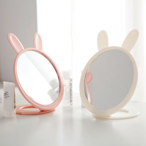 桌面台式卡通化妆镜