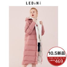 乐町2018秋装新款轻薄修身中长款韩版个性时尚羽绒服冬季外套女冬图片