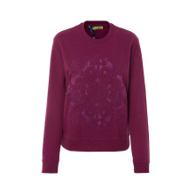 VERSACE JEANS纯棉VJ logo图案装饰女士套头卫衣图片