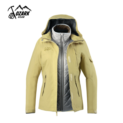 Ozark assault jacket women's three in one two-piece outdoor thickened waterproof travel assault jacket mountaineering jacket