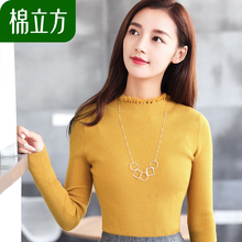 秋冬打底软妹毛衣棉立方2017秋装新款女装韩版纯色流苏修身针织衫图片