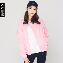 Shinena/夏娜夏娜2018秋冬新品 立领夹克棒球服 274201013图片