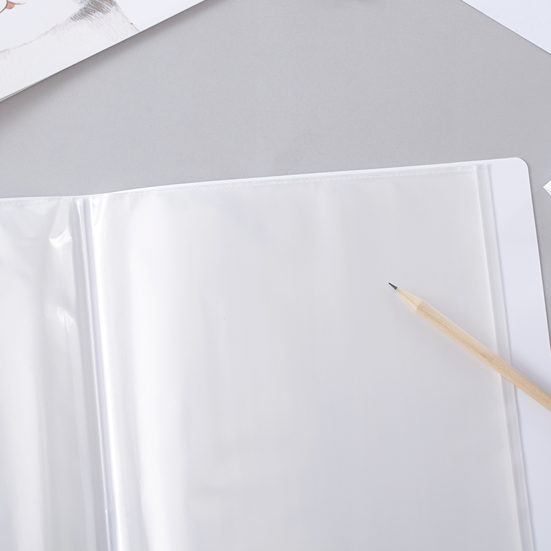 文件夹资料册学生用小清新A4插页袋透明20\/4