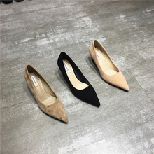 女单鞋 一脚蹬包趾女单鞋 实拍2018秋冬韩国女尖头百搭气质时尚 FQ3