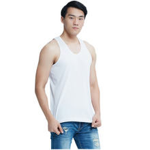 宜而爽男士 背心跨栏透气打底纯棉背心MD8101N 薄棉宽松大码 包邮 3件