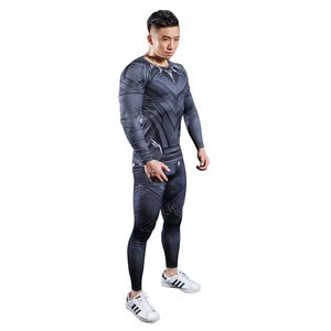 健身套装男秋冬长袖
