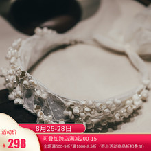 手作铃兰花发箍发带新娘结婚森系头饰影楼摄影跟妆造型写真盘发