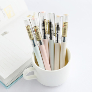 6支装白雪直液式走珠笔0.5mm水性笔