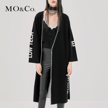 MOCO2018秋季新品个性字母羊织开衫外套MA183CAR306 摩安珂图片