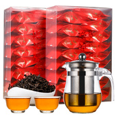 送1壶2杯 特级武夷山岩茶浓香型乌龙茶礼盒装 肉桂大红袍茶叶 250g