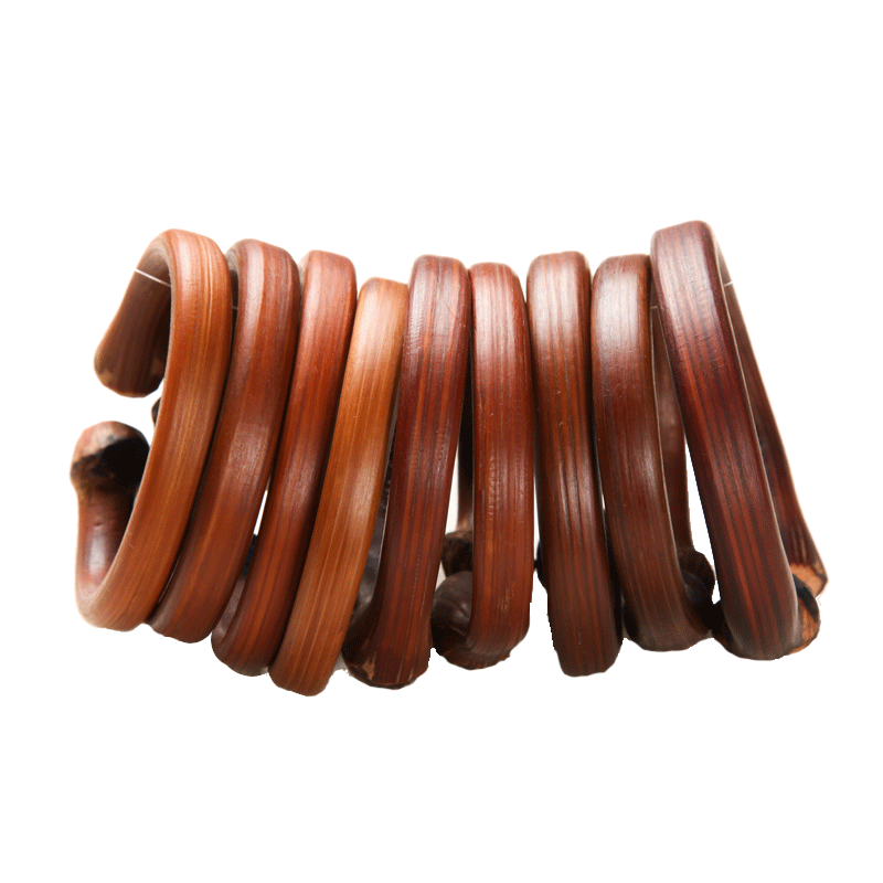 云南双龙头金刚藤手镯藤镯非西藏鸡血藤饰品无节