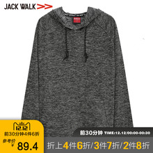 Jackwalk连帽长袖 拉夏贝尔男装 时尚 T恤2018秋季新品 休闲卫衣T恤男