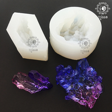 水晶滴胶 仿真 miss小晨diy uv树脂胶 大版晶簇模具 仿天然晶簇