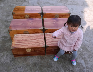 香樟木箱子全樟木婚嫁箱字画箱收藏实木箱樟木家具定做