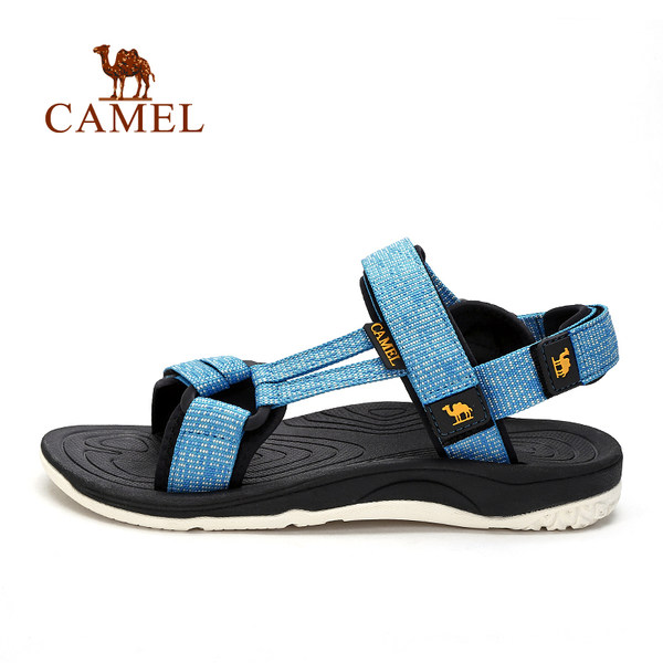 CAMEL 骆驼户外情侣沙滩鞋 男女款防滑耐磨耐穿提花织带运动凉鞋