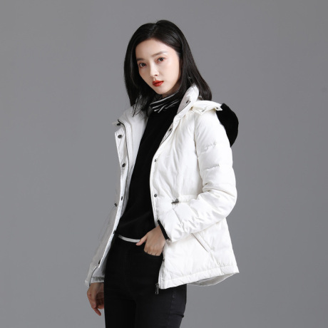 索菲丝尔2018冬季新款韩版显瘦白鸭绒羽绒服女时尚保暖外套女潮商品大图