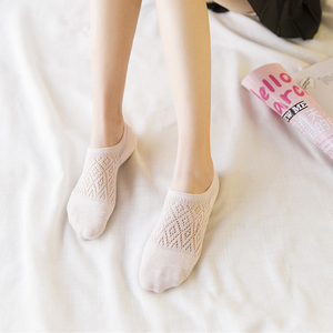 5双日系纯棉浅口隐形袜