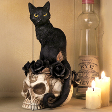 Alchemy Gothic V71 A牌欧式奢华客厅骷髅猫咪家居装饰品摆设品