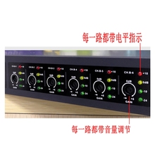 新款 音频信号分配器一进十二出二进六出卡龙平衡输入输出分信器