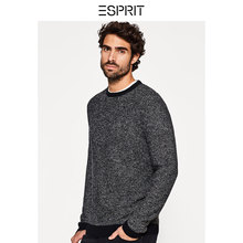 100%羊毛简约圆领休闲套头针织衫 春新品 男装 ESPRIT 127EE2I011