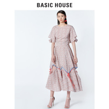 Basic House/百家好2018夏装新品半身裙雪纺裙子明星同款HSSK321H图片