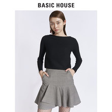 Basic House/百家好夏季条纹简约沉稳商务OL短裙HRSK521E图片