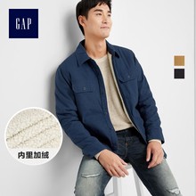 男士 Gap男装 加厚加绒外套349475 潮流保暖工装 冬装 夹克上衣