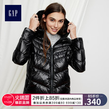 Gap女装短款羽绒服连帽外套319180 W 保暖加厚秋冬装上衣图片