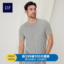 T恤夏季440775 美式上衣男士 Gap男装 纯棉短袖 圆领打底衫 2019新款