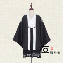 连衣裙 日系暗黑少女和风不良感软妹服刺绣印花仙鹤浴衣羽织