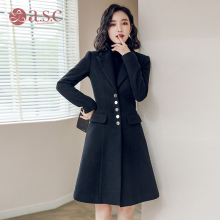 艾尚臣时髦2018大衣外套女职业装大衣毛呢外套气质正装工作服外套图片
