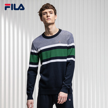 斐乐官方 2019春季新款 男子编织衫 FILA 保暖运动休闲上衣卫衣男
