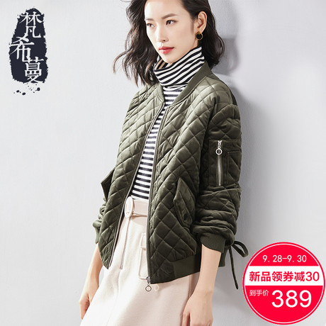 梵希蔓棉袄女2018新款冬季长袖棒球棉衣女短款宽松韩版丝绒外套女商品大图