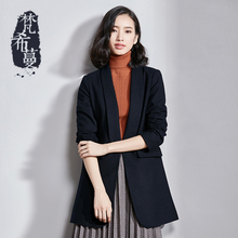 梵希蔓2017冬季女装韩版羊毛呢子大衣中长款长袖气质毛呢外套图片