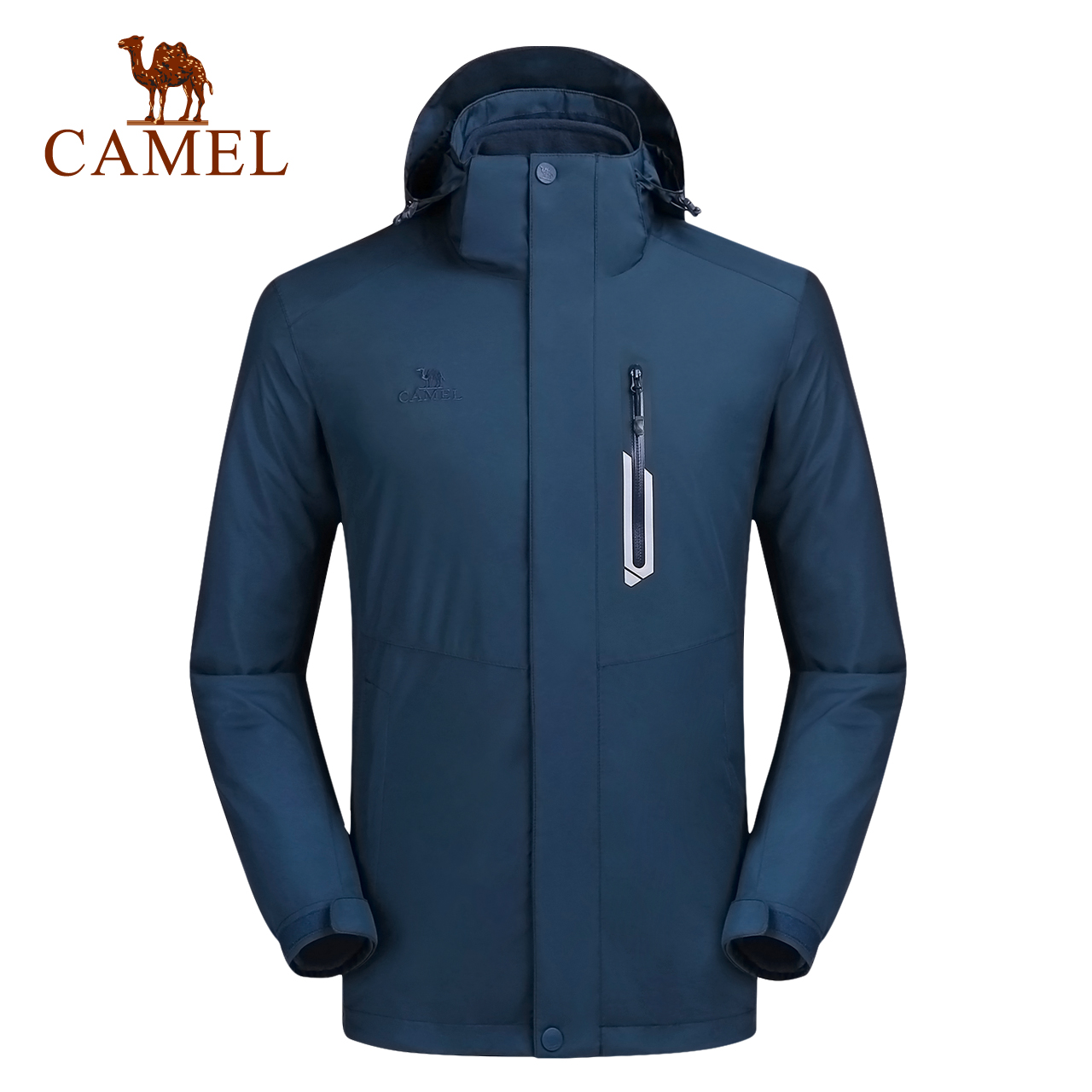 Camel Outdoor Charge Coat Genuine Men's and Women's Autumn and Winter Plush Thickened Official Website Flagship Store Warm Three in One or Two Piece Set