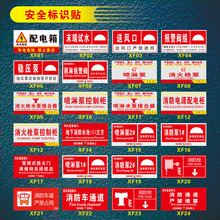消防栓灭火器使用方法标识排烟口末端试水消火栓标志提示指示贴配电箱室手动报警按钮喷淋泵防火门安全警示牌